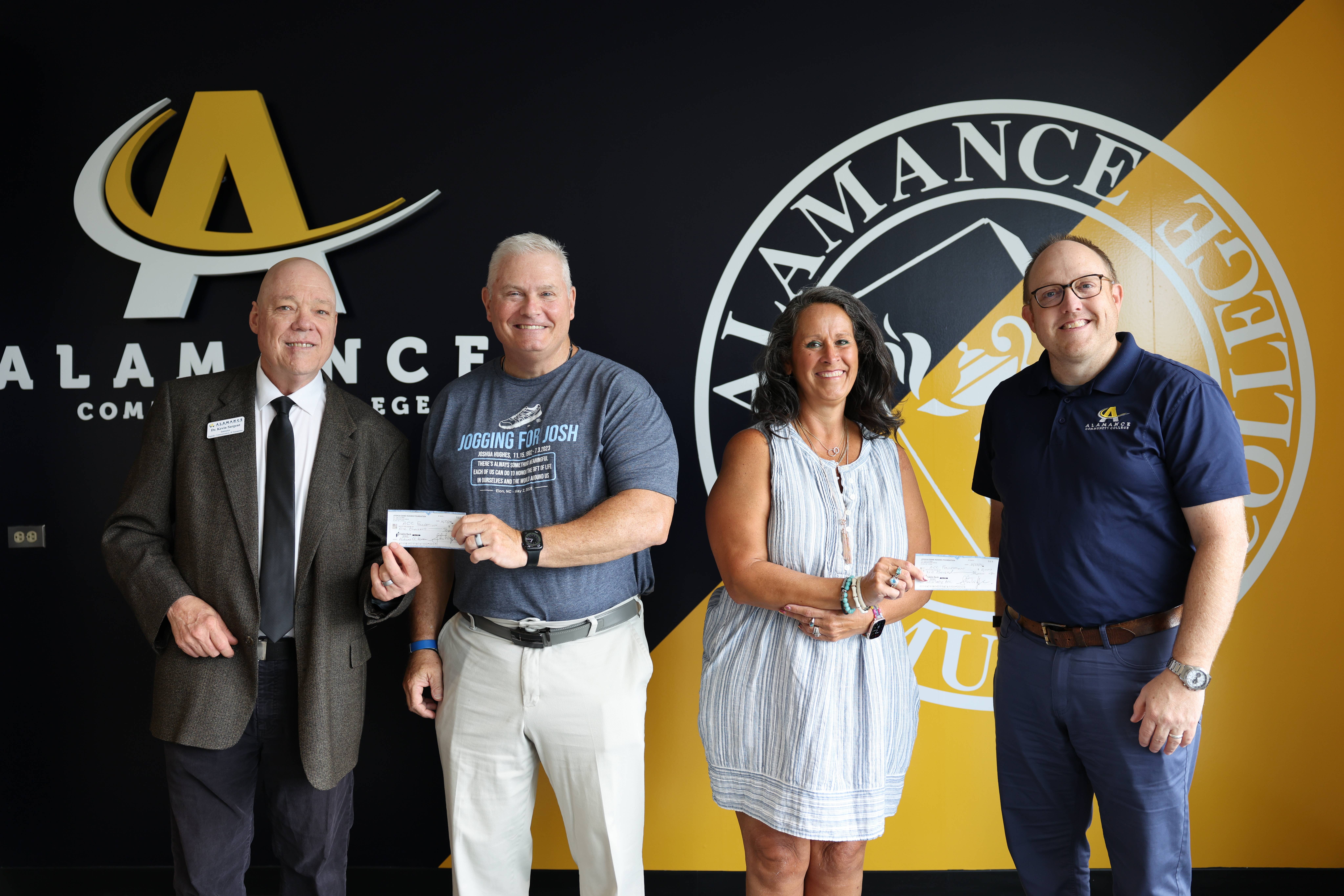 Steven and Juanita Hughes with Dr. Ken Ingle and Kevin Sargent