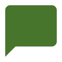 icon of chat bubble