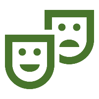 icon of drama faces